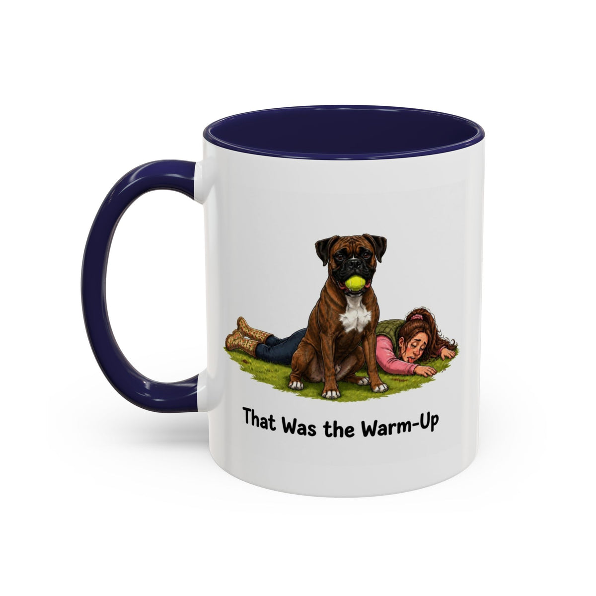 Warm-Up Mug - Boxer - Brindle - Woman