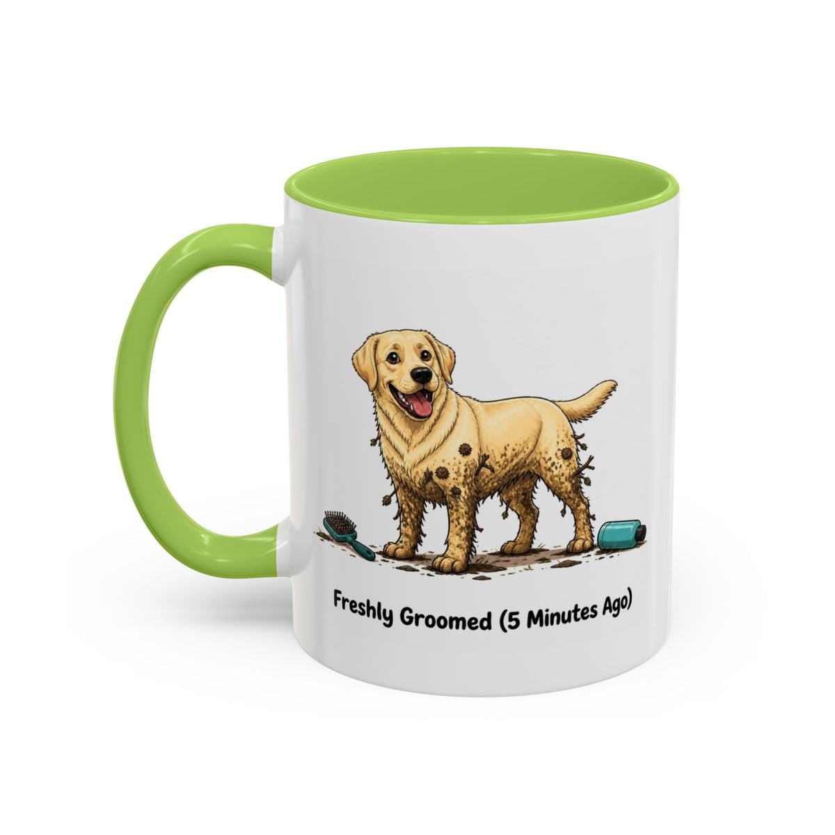 Freshly Groomed Mug - Labrador - Yellow