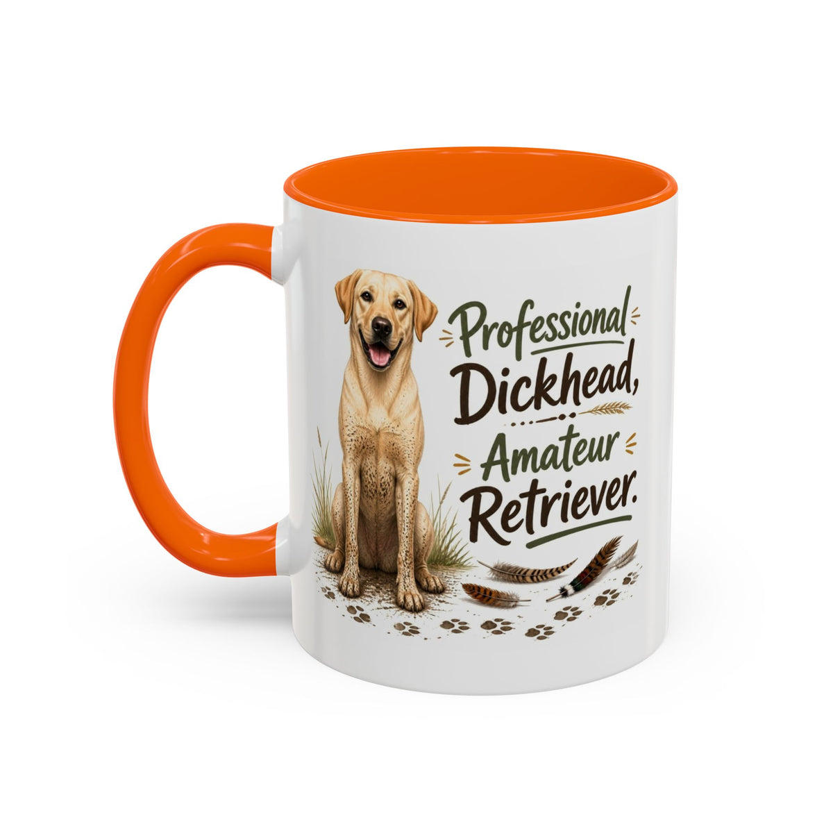 Funny Yellow Labrador Mug - Professional Dickhead, Amateur Retriever, Working Gun Dog Gift, Pheasant Shooting Mug, 11oz