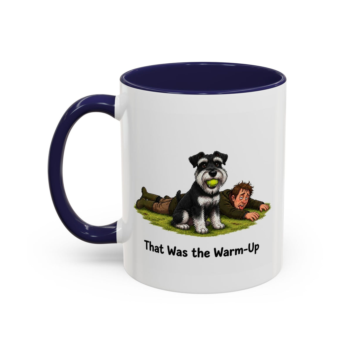 Warm-Up Mug - Miniature Schnauzer - Black & Silver - Man