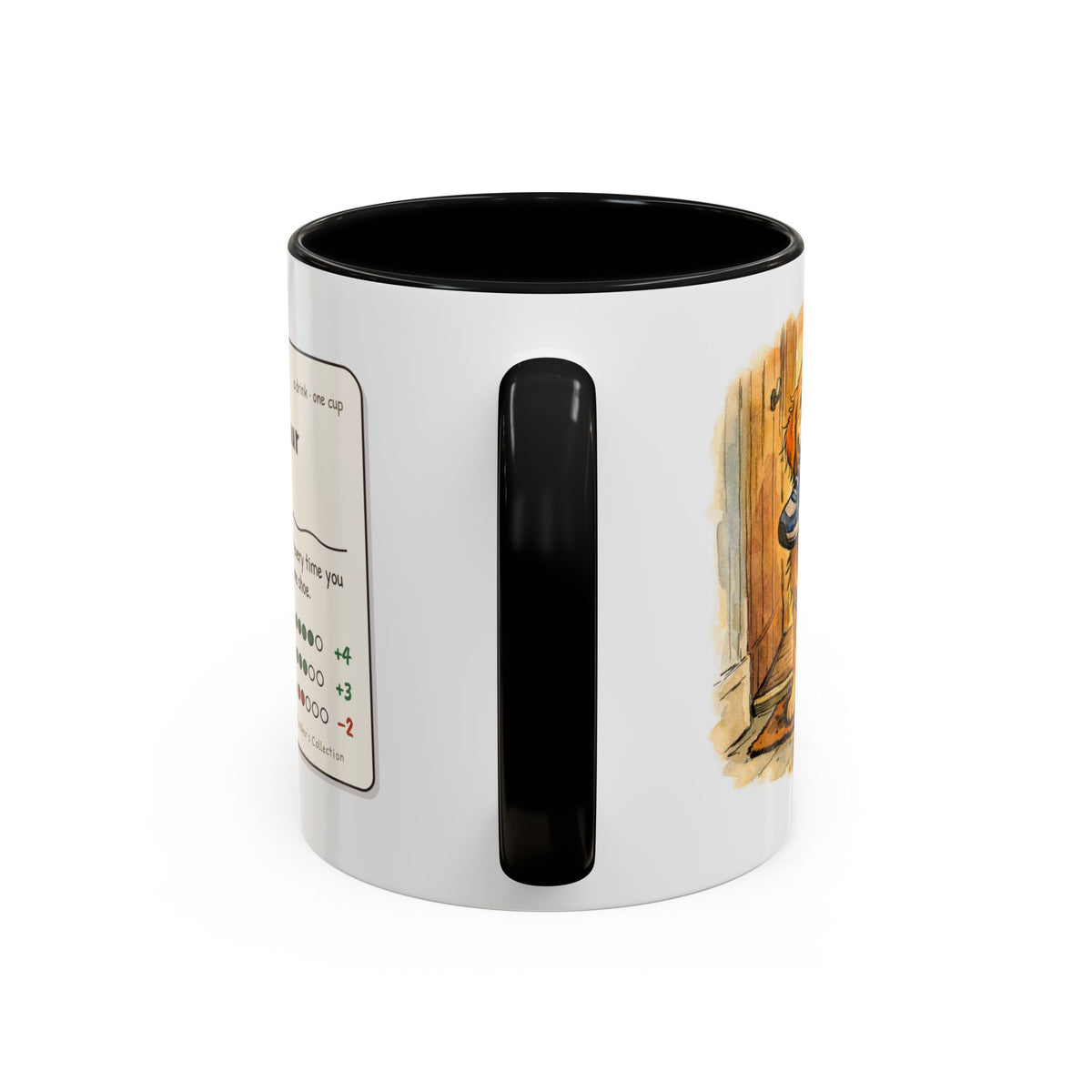 Funny golden retriever mug, dog with a stolen shoe – view 7