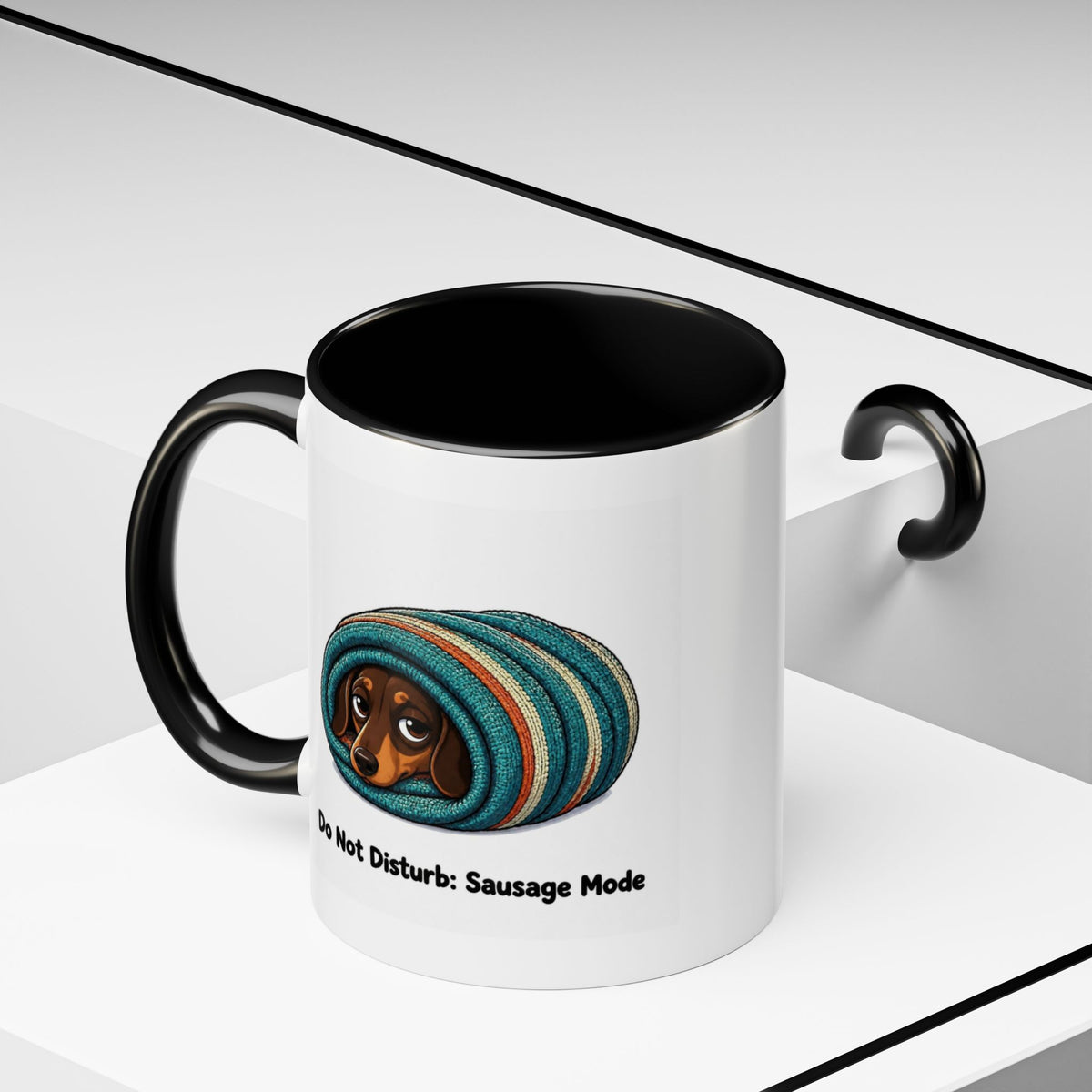 Sausage Mode Mug - Dachshund - Chocolate & Tan