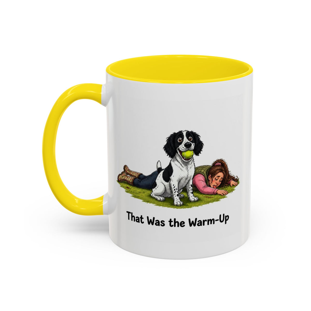 Warm-Up Mug - Springer Spaniel - Black & White - Woman