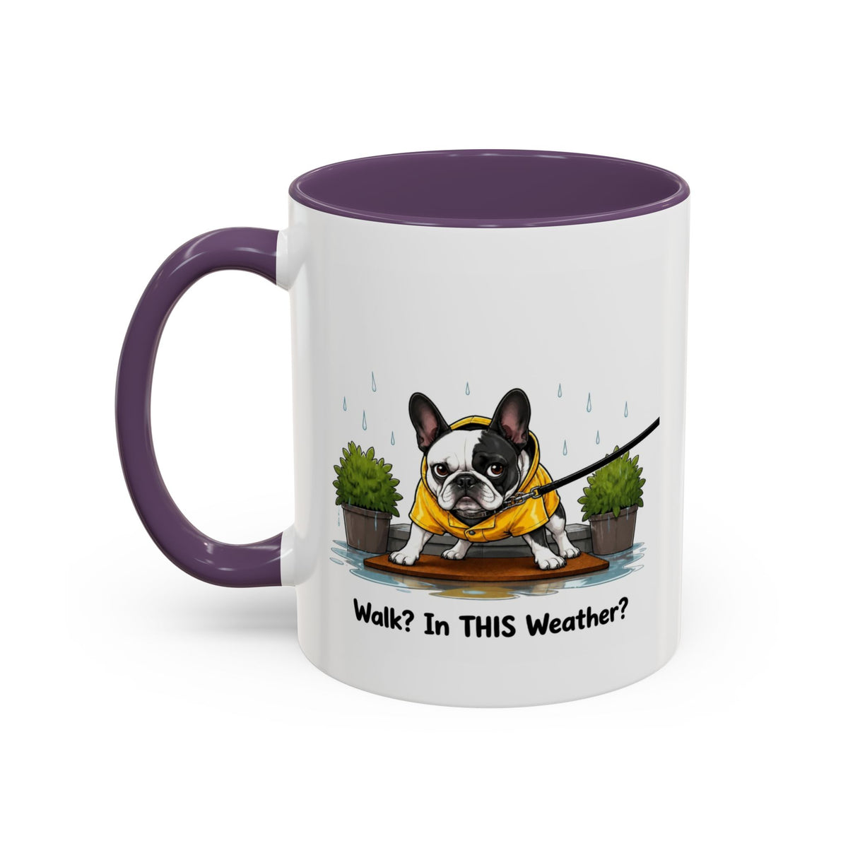 Walk Weather Mug - French Bulldog - Pied