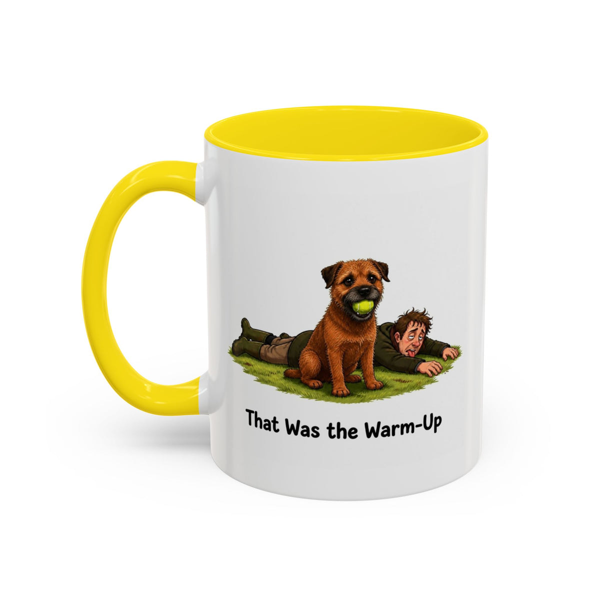 Warm-Up Mug - Border Terrier - Red - Man