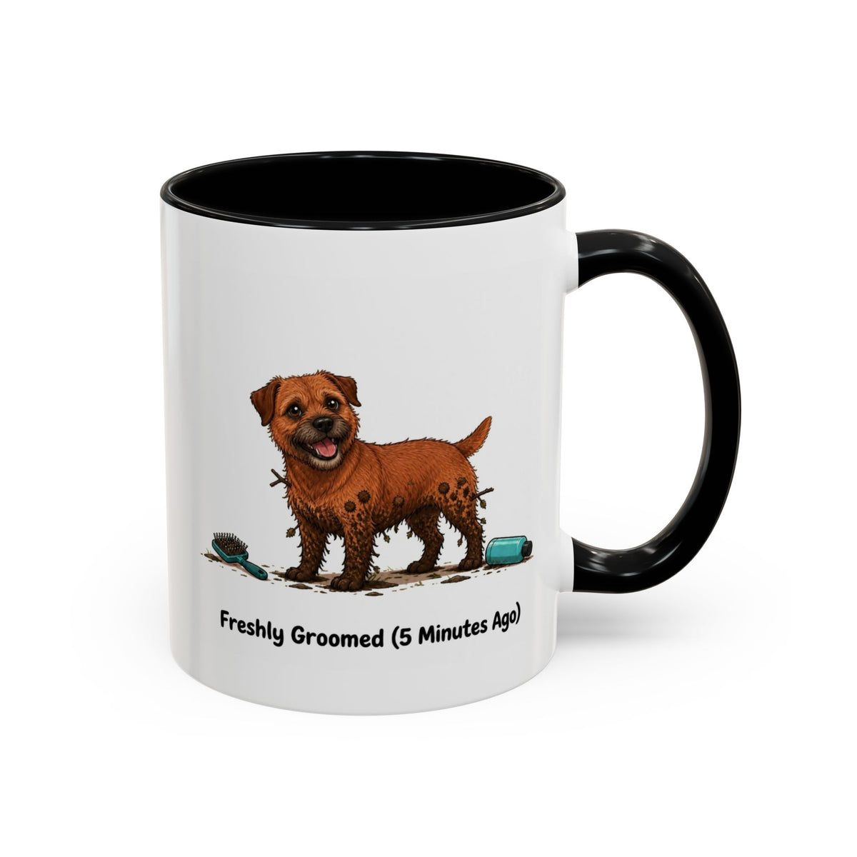 Freshly Groomed Mug - Border Terrier - Red