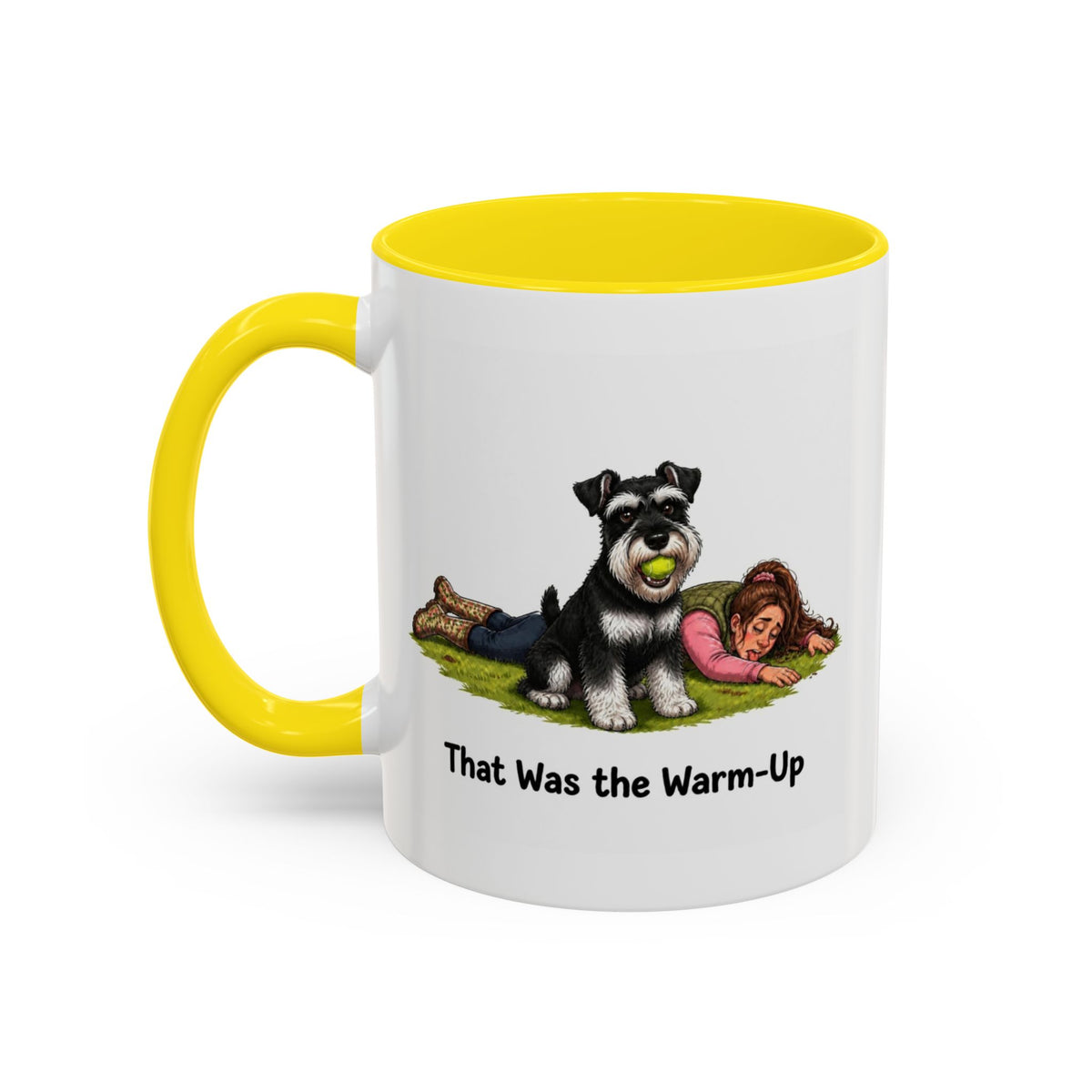 Warm-Up Mug - Miniature Schnauzer - Black & Silver - Woman
