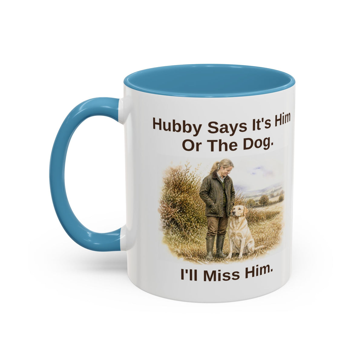 Hubby Says Mug - Labrador - Yellow - Blonde