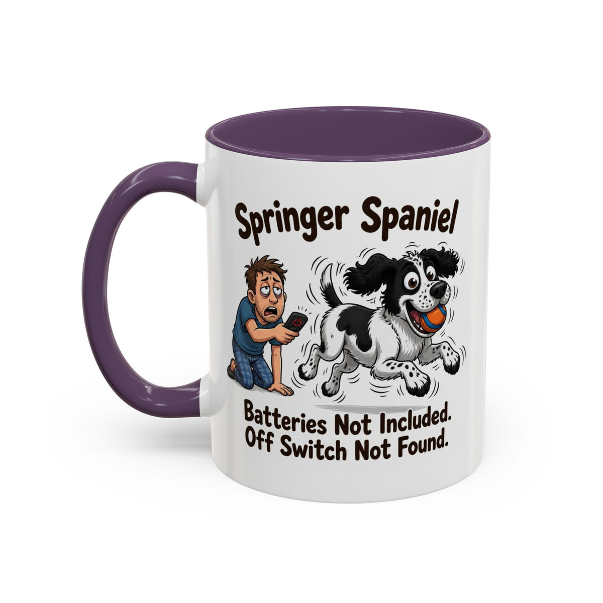 Off Switch Mug - Springer - Black & White - Man