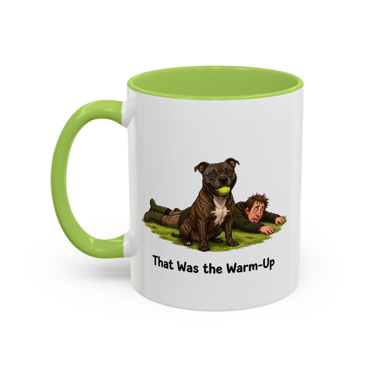 Warm-Up Mug - Staffordshire Bull Terrier - Brindle - Man