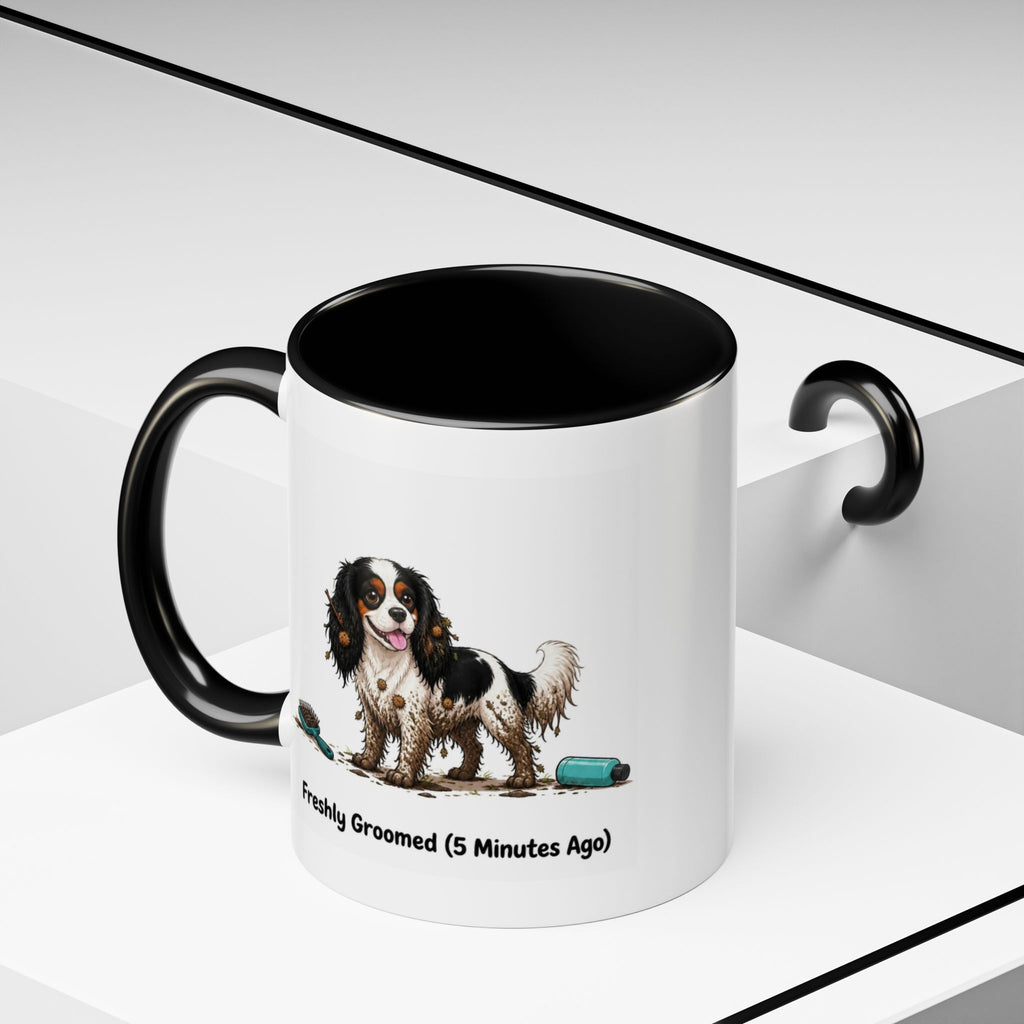 Freshly Groomed Mug - Cavalier King Charles Spaniel - Tricolour