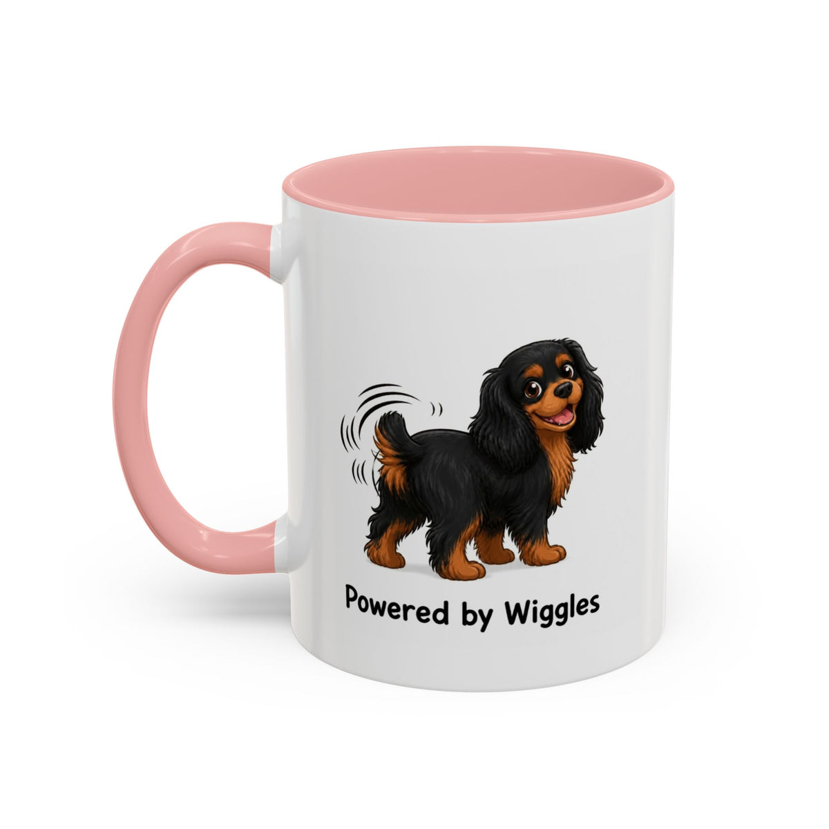Powered by Wiggles Mug - Cavalier King Charles Spaniel - Black & Tan
