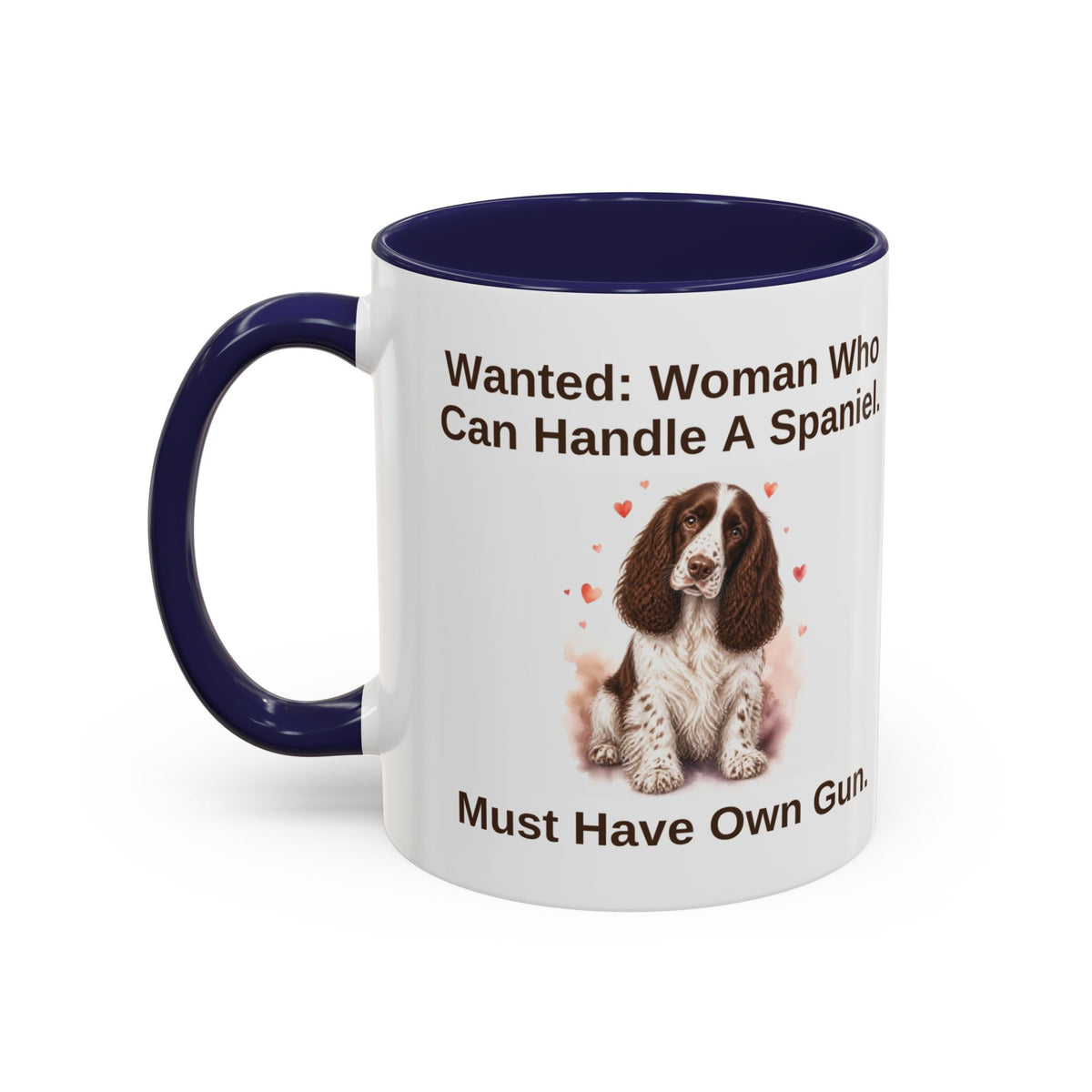 Wanted Mug - Springer Spaniel - Liver & White - Woman