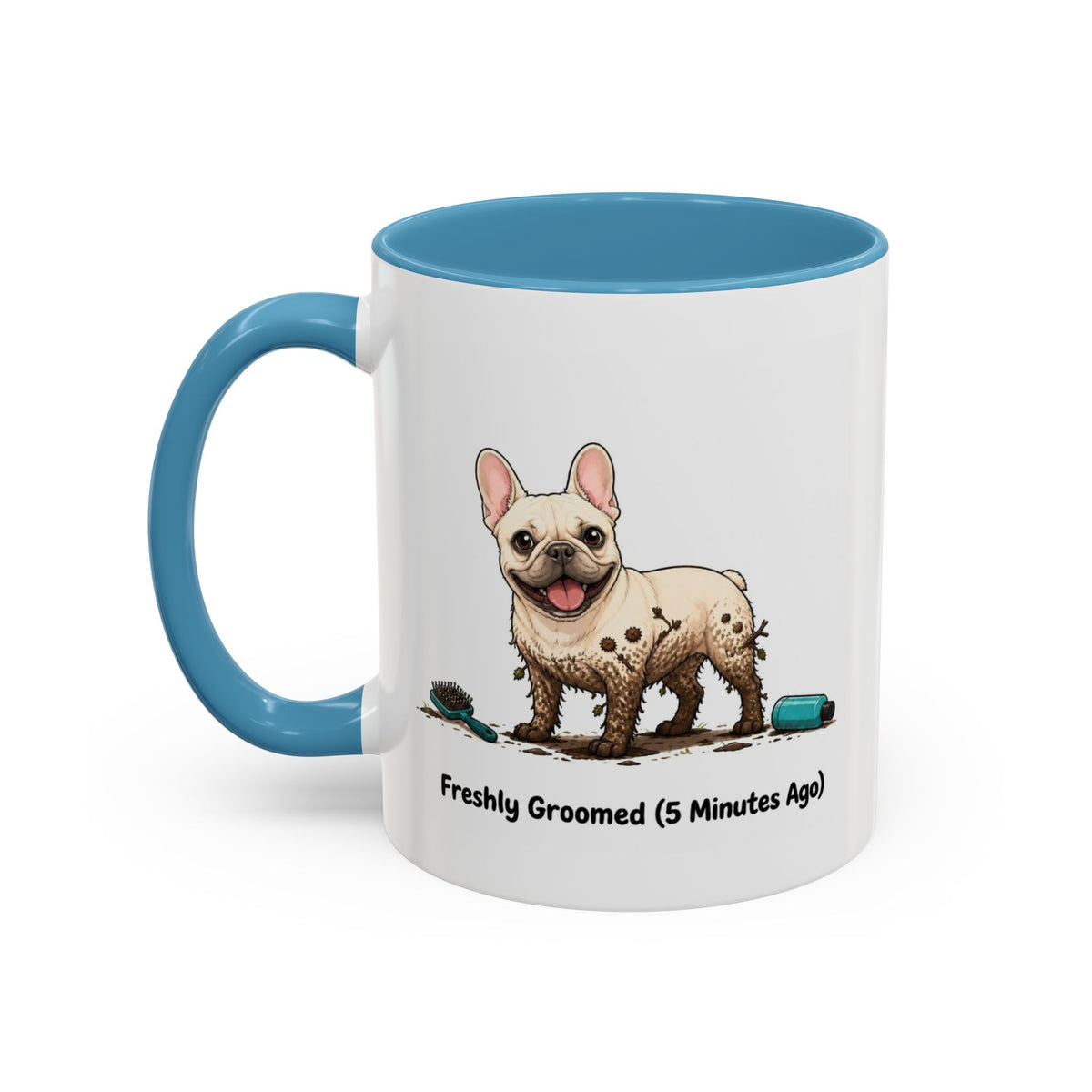 Freshly Groomed Mug - French Bulldog - Cream
