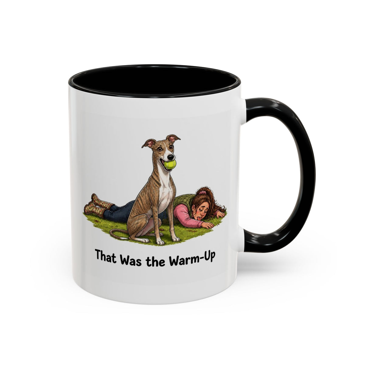 Warm-Up Mug - Whippet - Brindle - Woman