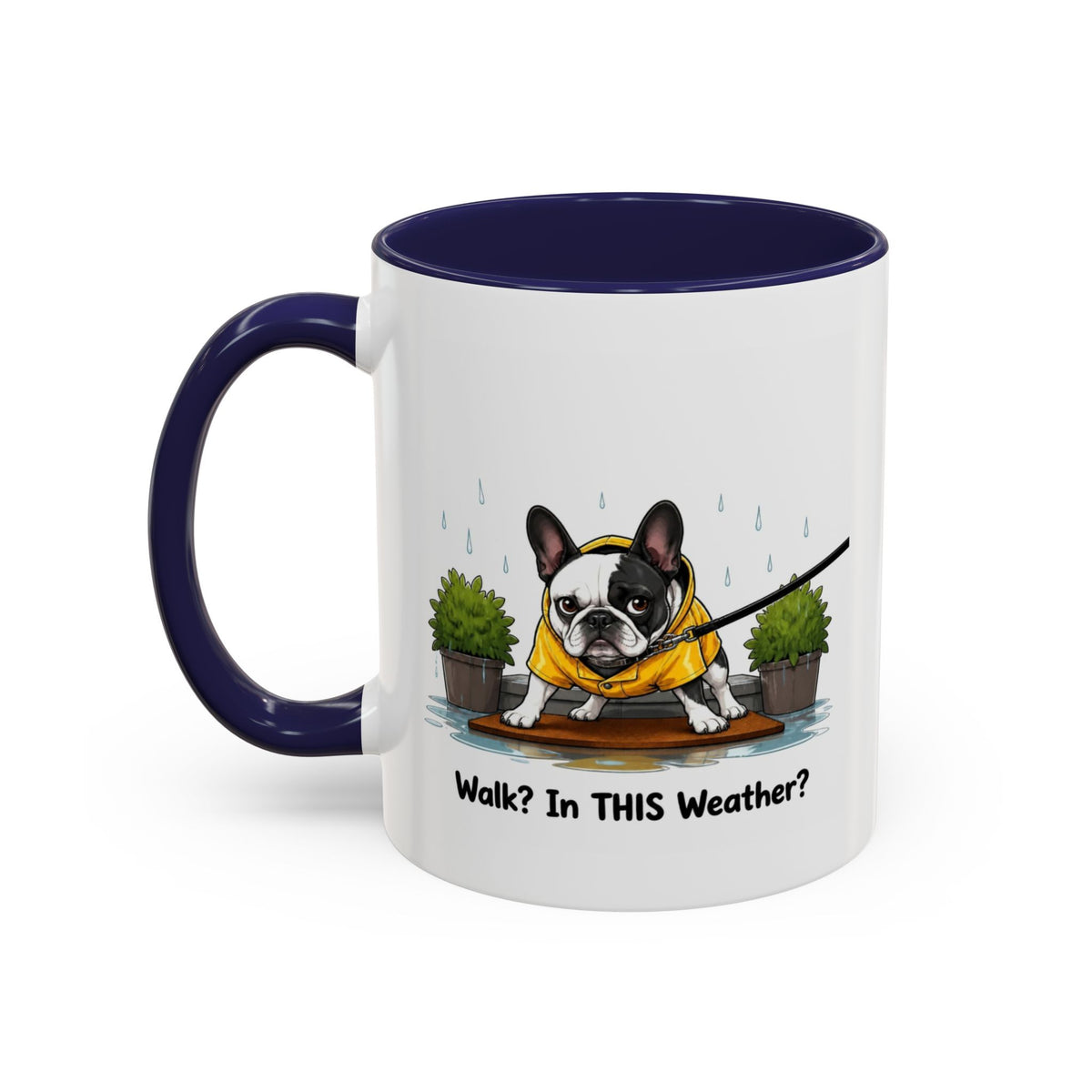 Walk Weather Mug - French Bulldog - Pied