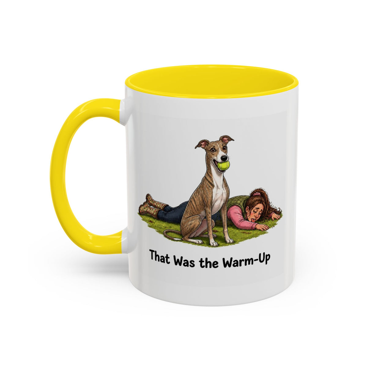Warm-Up Mug - Whippet - Brindle - Woman