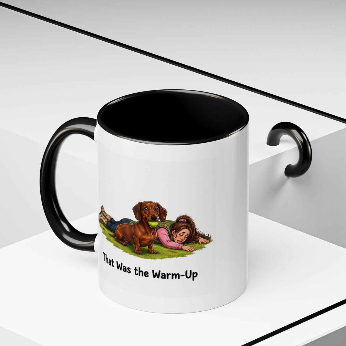 Warm-Up Mug - Mini Smooth Dachshund - Red - Woman