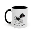 Powered by Wiggles Mug - Springer Spaniel - Black & White
