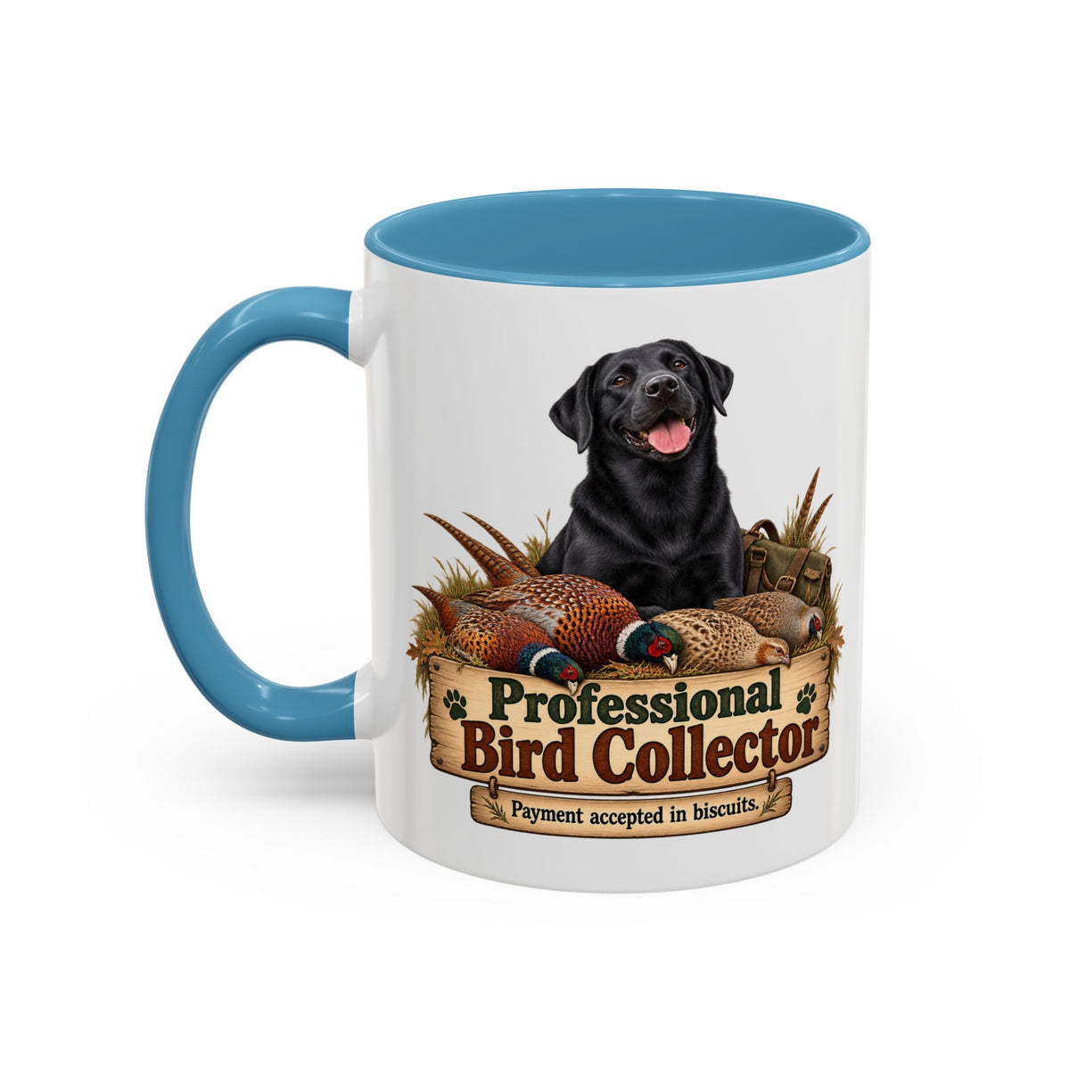 Funny Black Labrador Mug - Professional Bird Collector, Gundog Owner Gift, Shooting Dog Lover Coffee Mug, 11oz