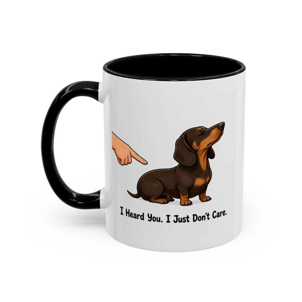 I Heard You Mug - Dachshund - Chocolate & Tan