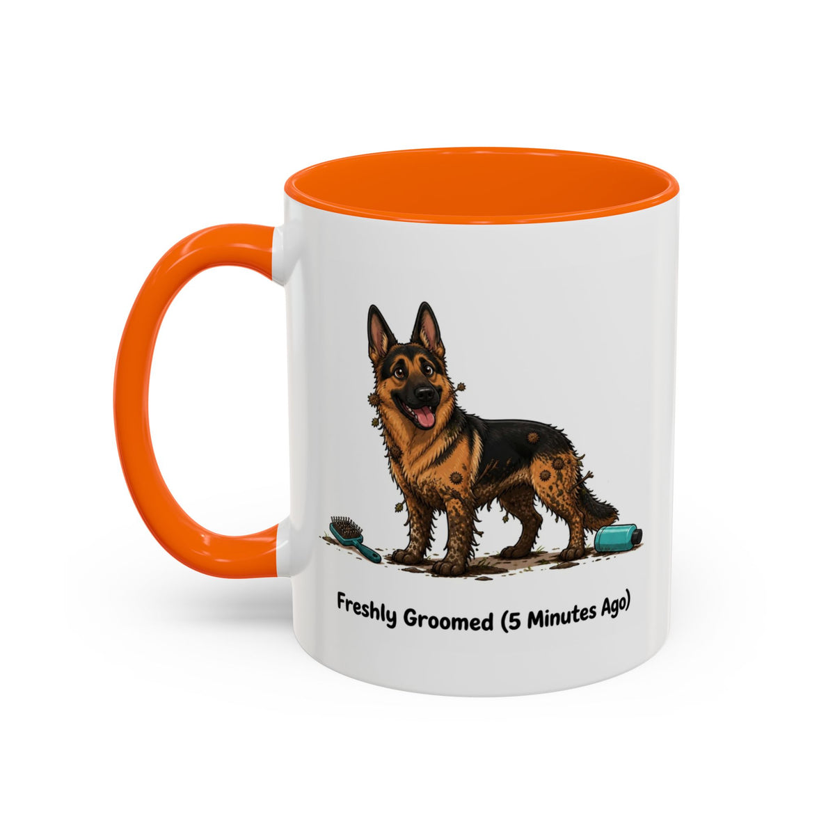 Freshly Groomed Mug - German Shepherd - Black & Tan