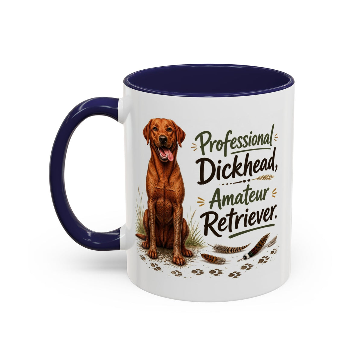 Funny Fox Red Labrador Mug - Professional Dickhead, Amateur Retriever, Working Gun Dog Gift, Pheasant Shooting Mug, 11oz