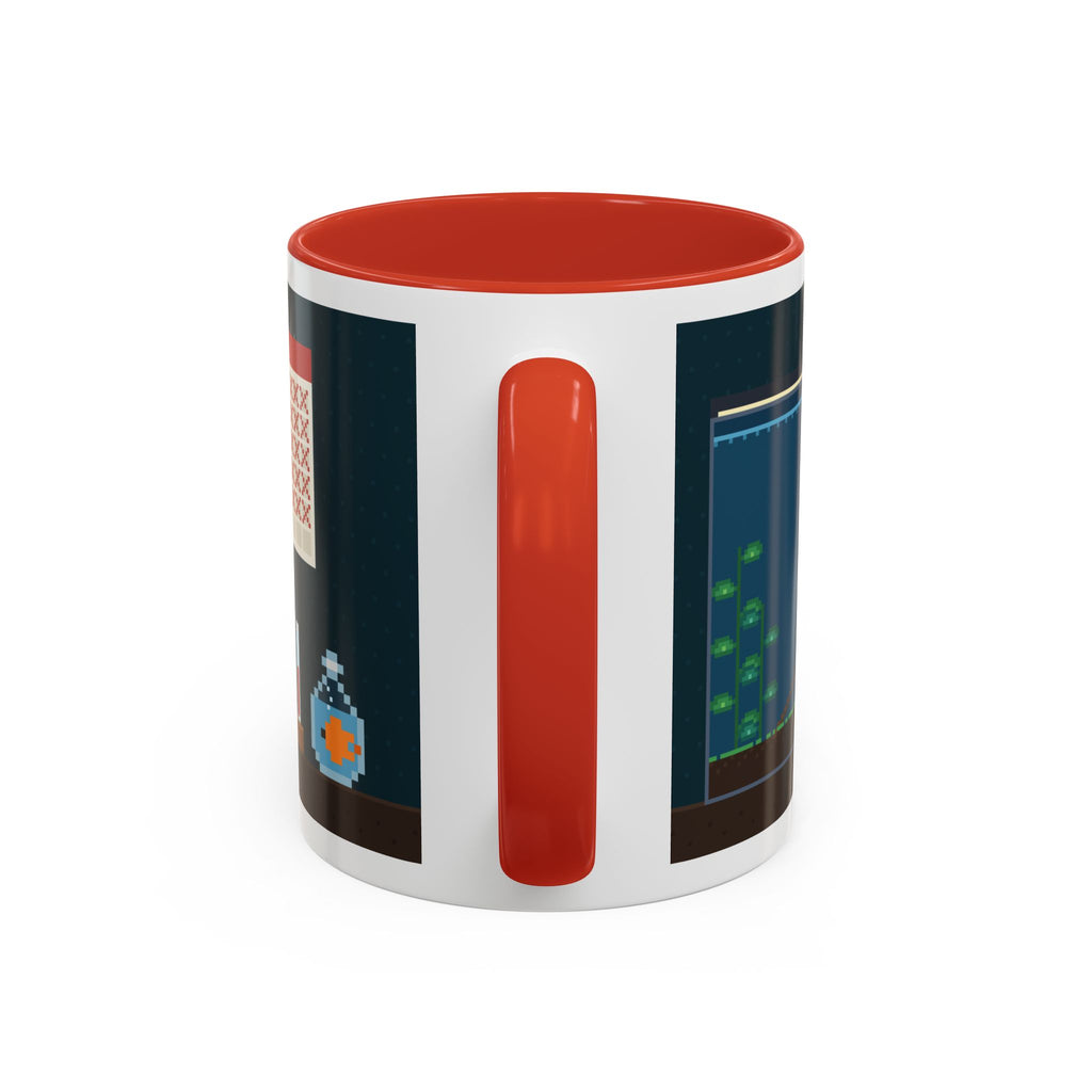 Nitrogen Cycle Coffee pixel art aquarium mug, 11oz ceramic – view 17