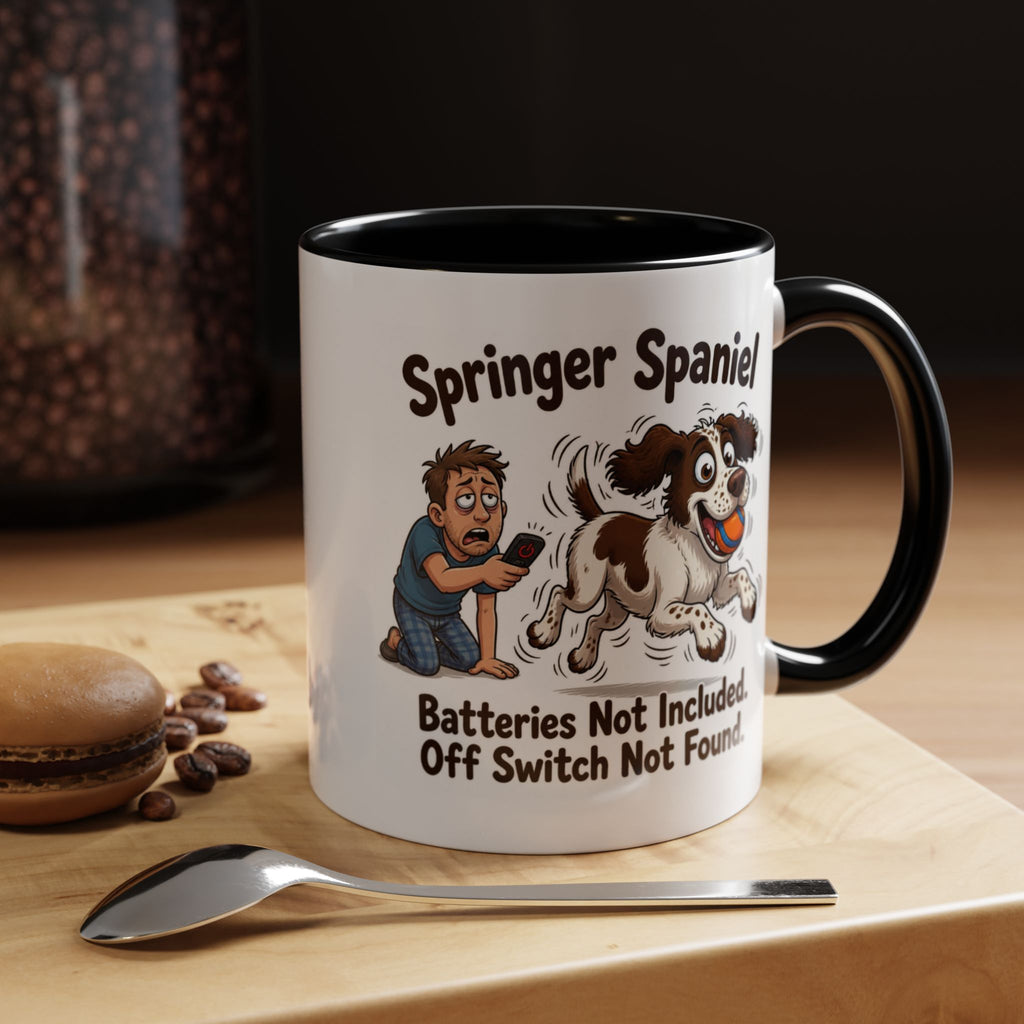 Off Switch Mug - Springer - Liver & White - Man