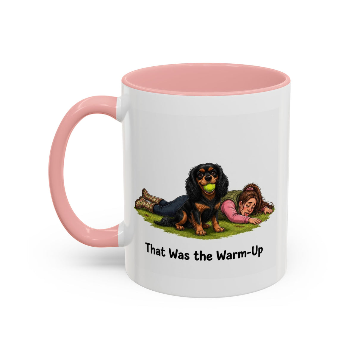 Warm-Up Mug - Cavalier King Charles Spaniel - Black & Tan - Woman