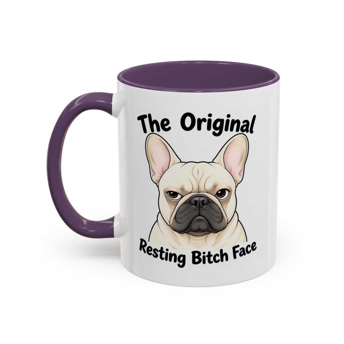 Resting Bitch Face Mug - French Bulldog - Cream