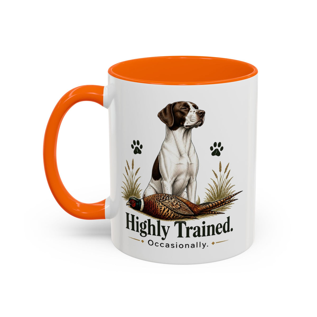 Funny English Pointer Mug - Highly Trained Occasionally, Gundog Owner Gift, Shooting Dog Lover Coffee Mug, 11oz