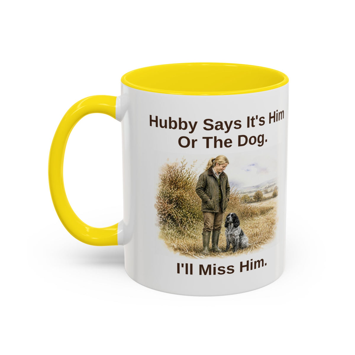 Hubby Says Mug - Cocker Spaniel - Blue Roan - Blonde