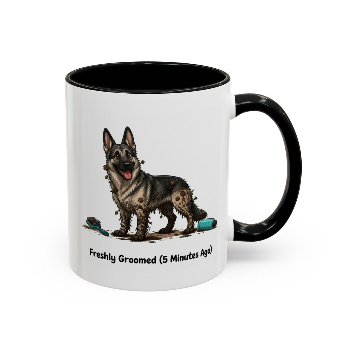Freshly Groomed Mug - German Shepherd - Sable