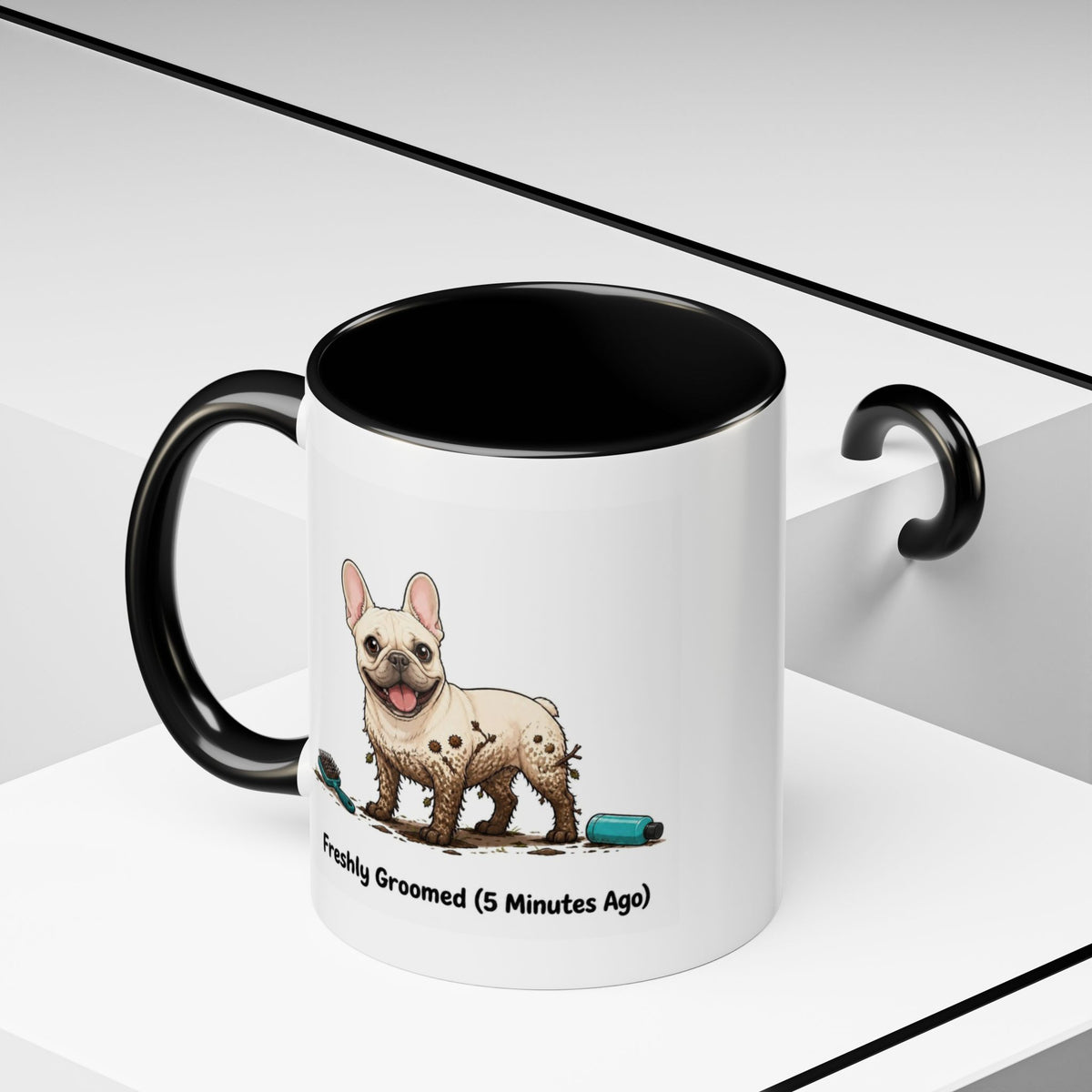 Freshly Groomed Mug - French Bulldog - Cream