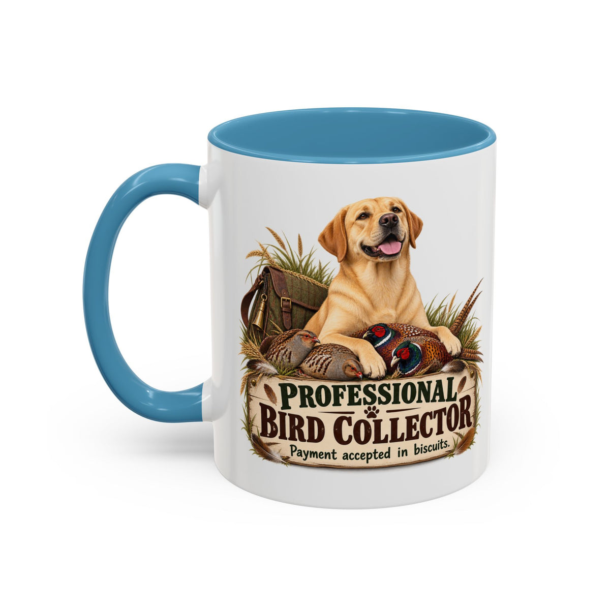 Funny Yellow Labrador Mug - Professional Bird Collector, Gundog Owner Gift, Shooting Dog Lover Coffee Mug, 11oz