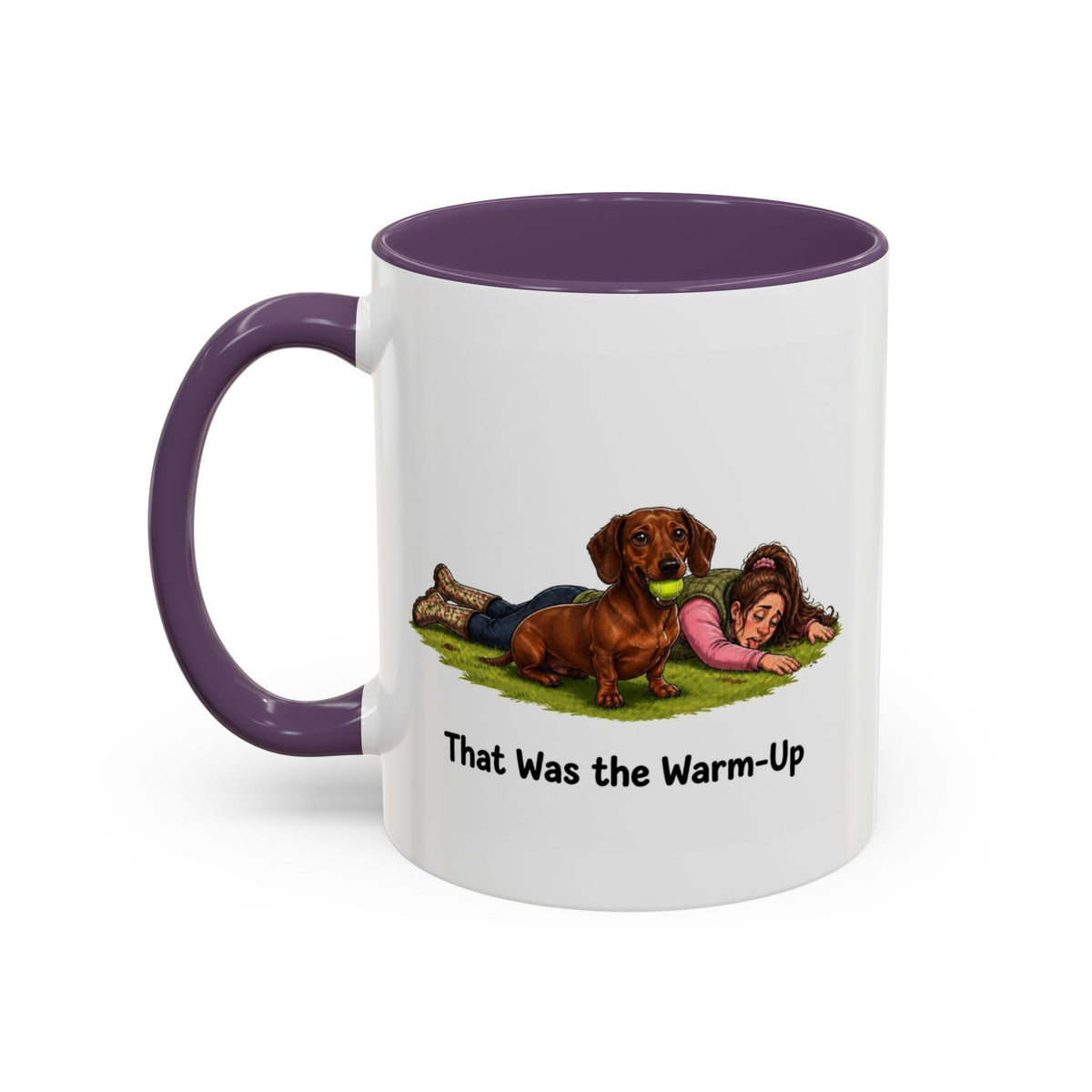 Warm-Up Mug - Mini Smooth Dachshund - Red - Woman