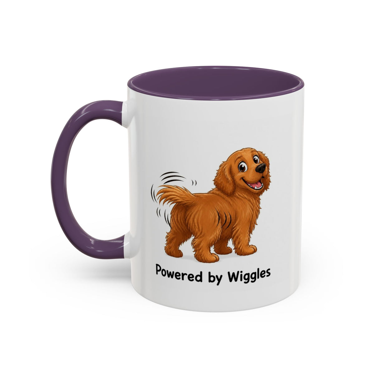 Powered by Wiggles Mug - Golden Retriever - Dark Golden