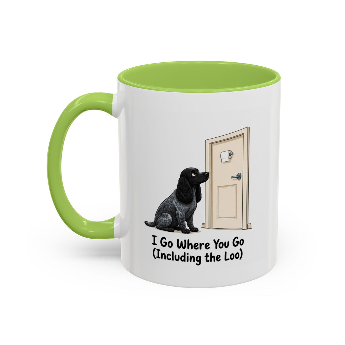 I Go Where You Go Mug - Cocker Spaniel - Blue Roan