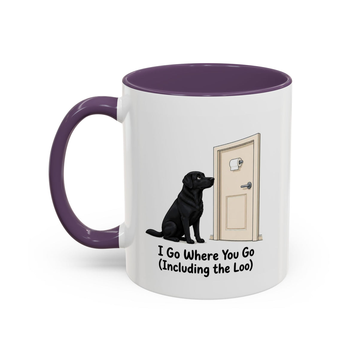 I Go Where You Go Mug - Labrador - Black