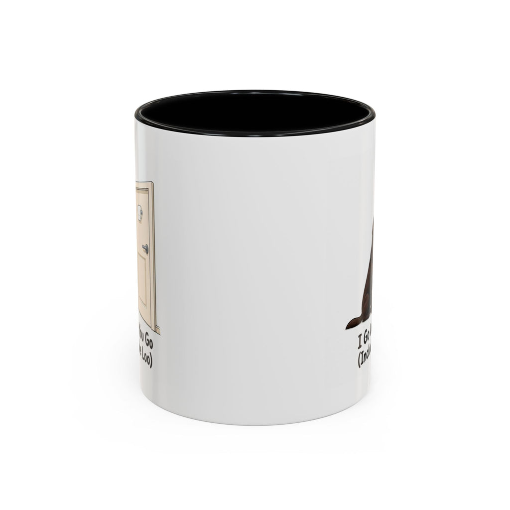 I Go Where You Go Mug - Labrador - Chocolate