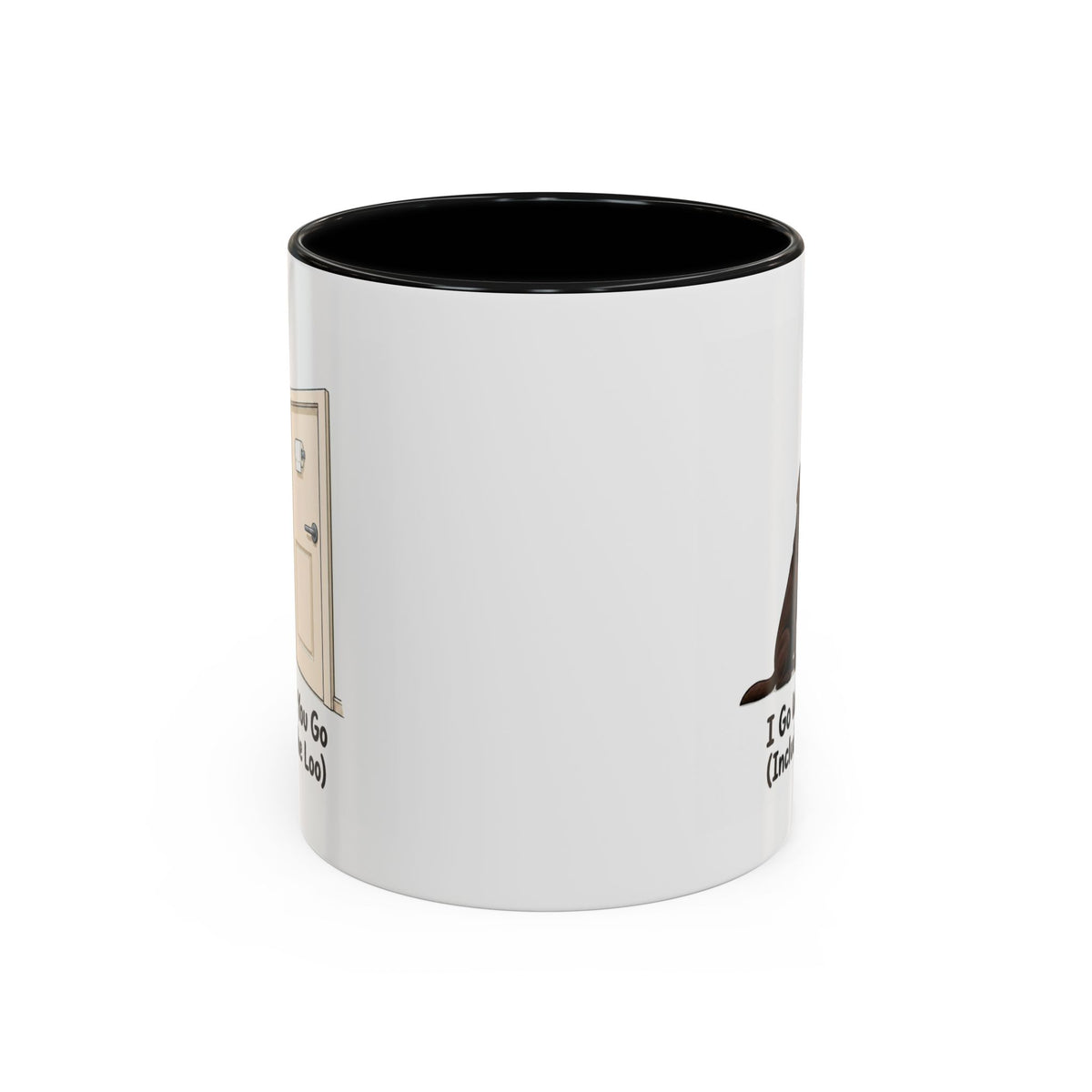 I Go Where You Go Mug - Labrador - Chocolate