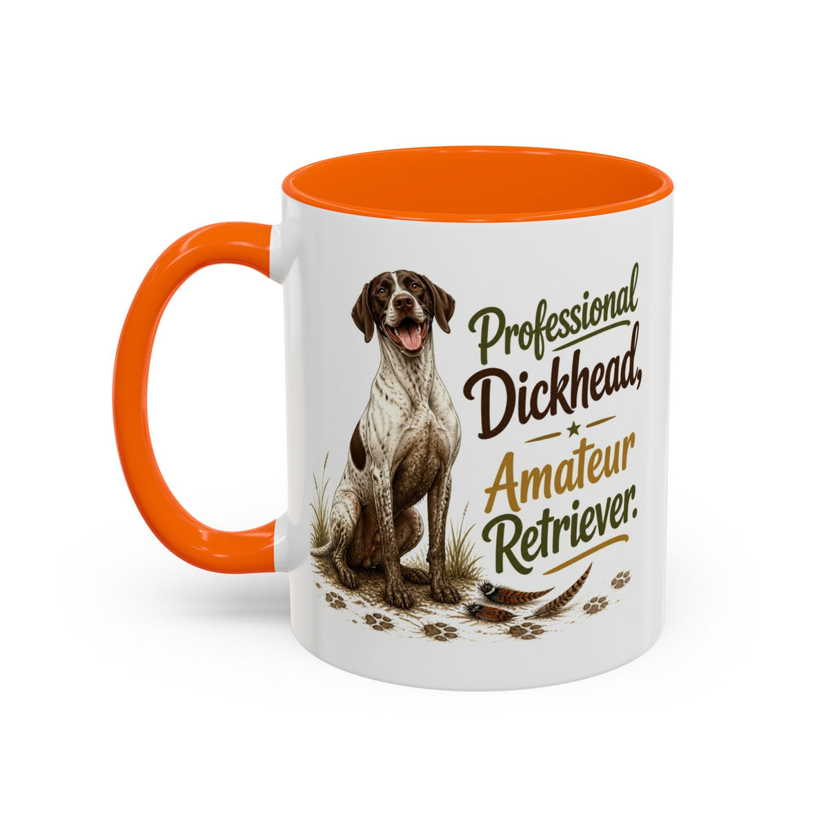 Funny English Pointer Mug - Professional Dickhead, Amateur Retriever, Working Gun Dog Gift, Pheasant Shooting Mug, 11oz
