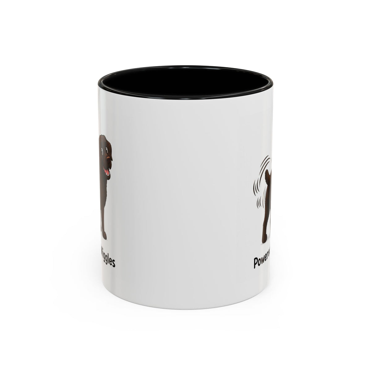 Powered by Wiggles Mug - Labrador - Chocolate