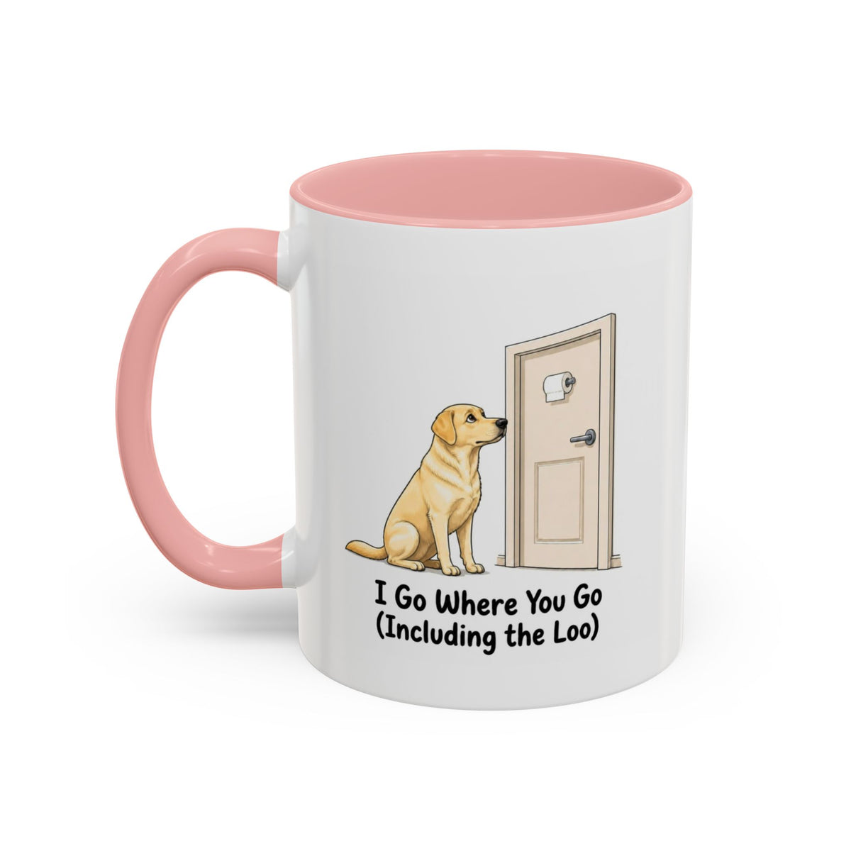 I Go Where You Go Mug - Labrador - Yellow