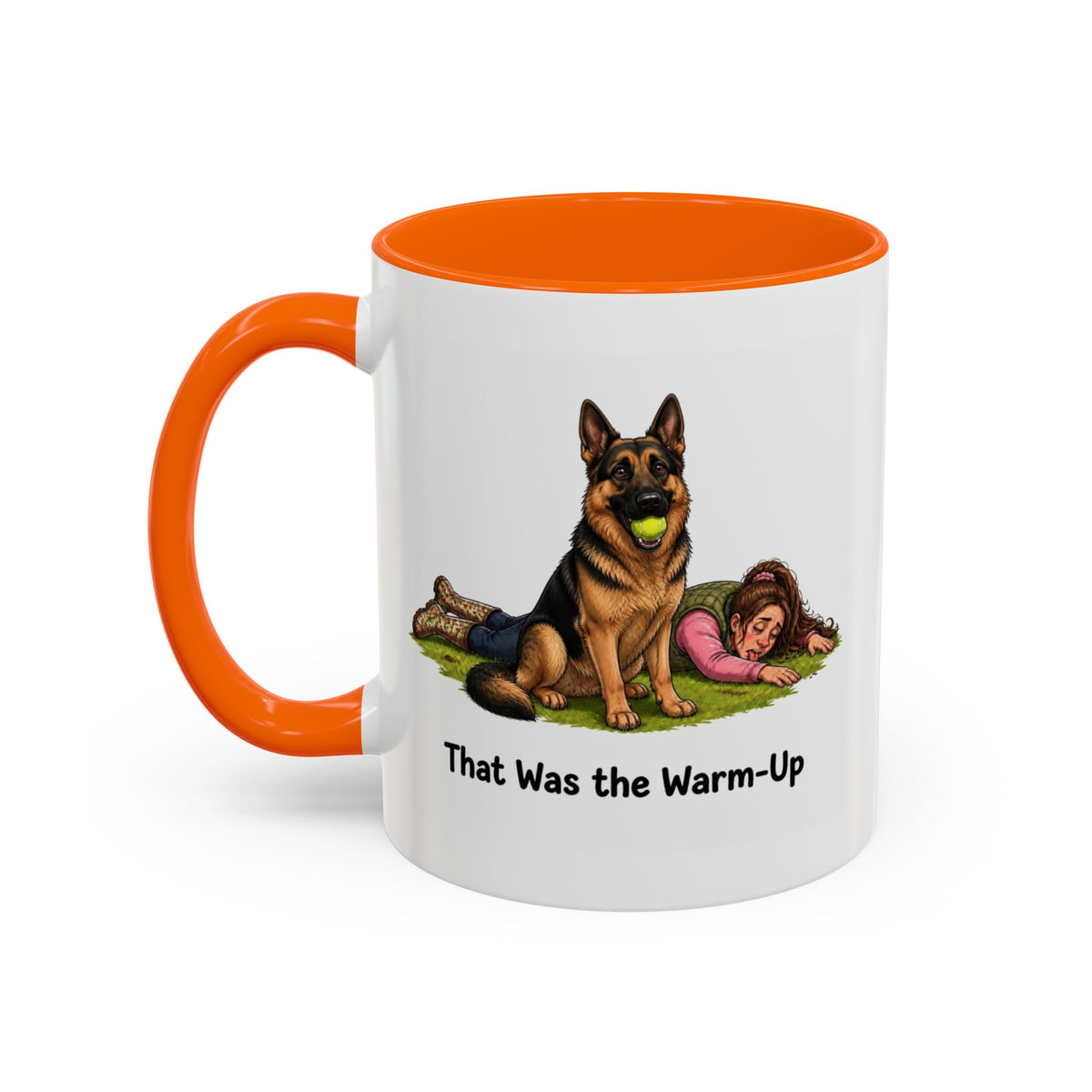 Warm-Up Mug - German Shepherd - Black & Tan - Woman