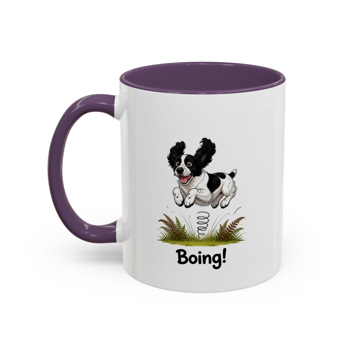 Boing Mug - Springer Spaniel - Black & White
