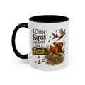 Funny Red Cocker Spaniel Mug - I Chase Birds and Don't Give a Fetch, Working Gun Dog Gift, Pheasant Shooting Mug, 11oz