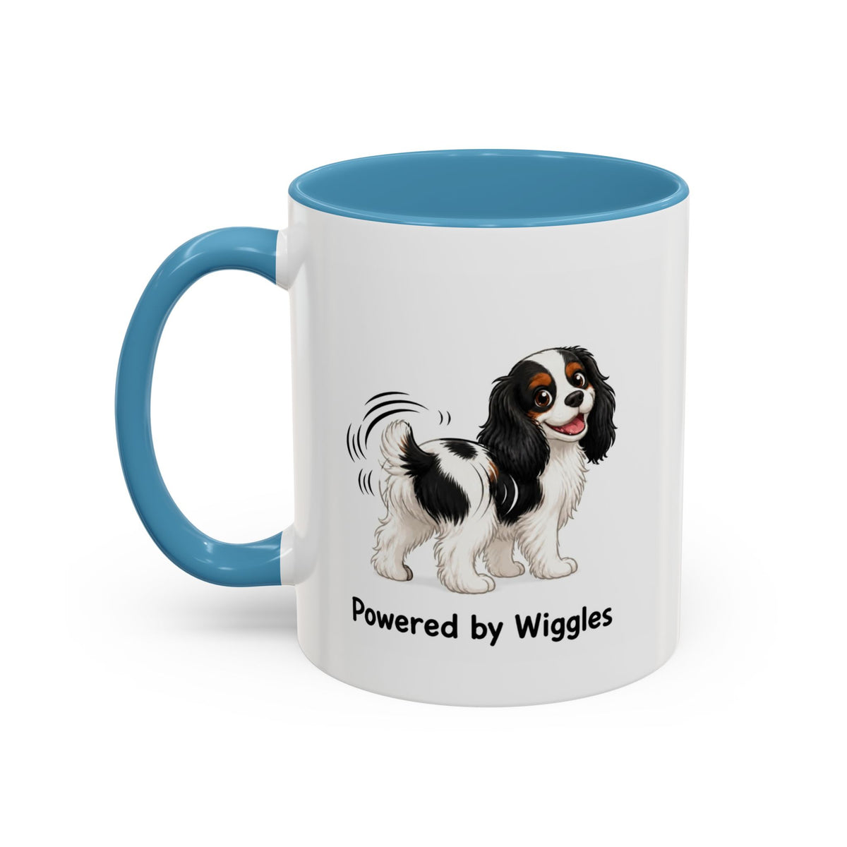 Powered by Wiggles Mug - Cavalier King Charles Spaniel - Tricolour