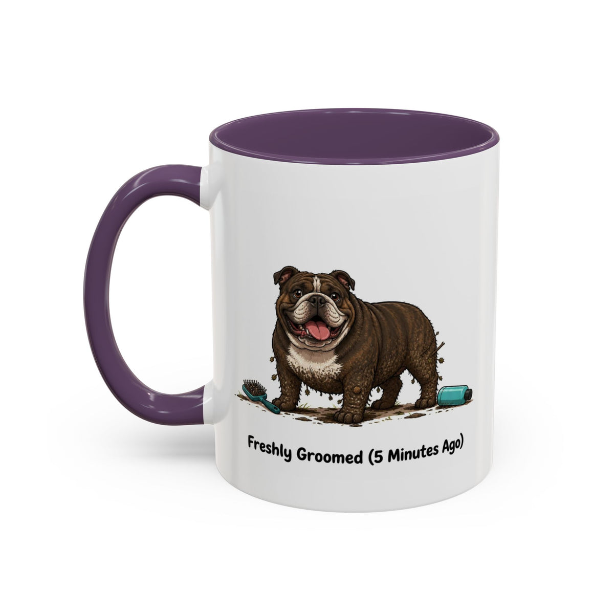Freshly Groomed Mug - Bulldog - Brindle